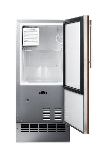 Summit Commercial Summit Appliance BIM26H34IF 15-Inch Drain-Free Crescent Ice Maker, ADA-Height Adjustable, Stainless Steel