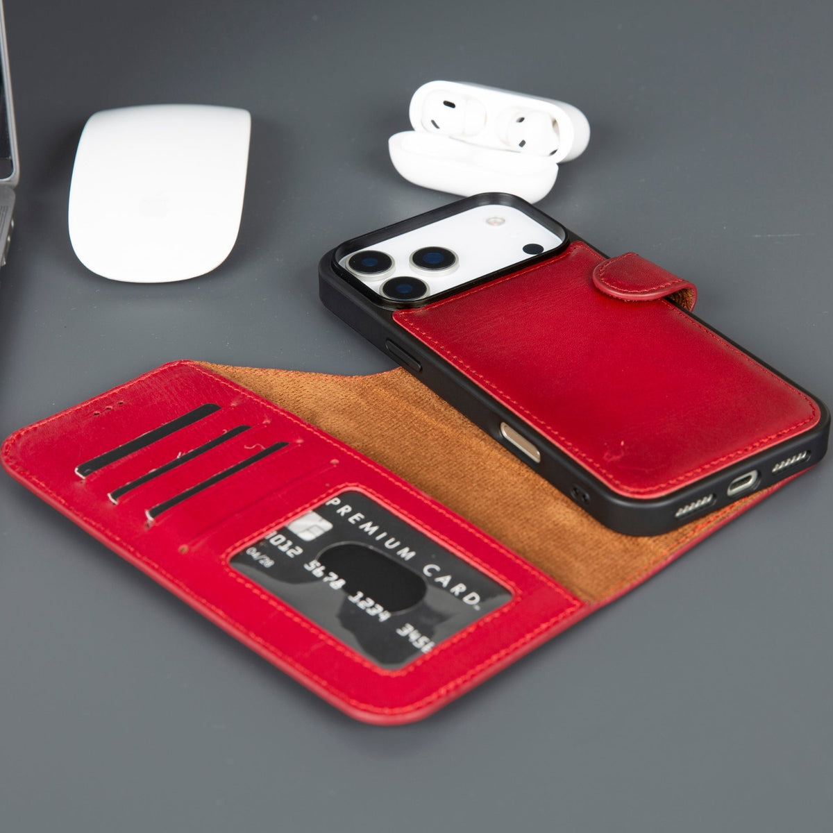 Casper iPhone 17 Pro Max Leather Wallet Case – MagSafe Compatible