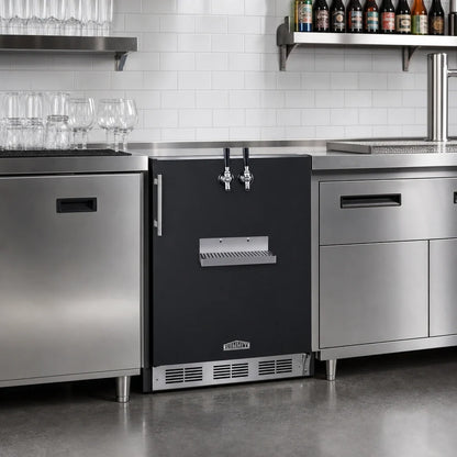 Summit Commercial Summit Appliance SBC58BFRTPADA Front-Tap Built-In Beer Kegerator, 2-Tap, ADA-Height, 5.3 Cu. Ft.