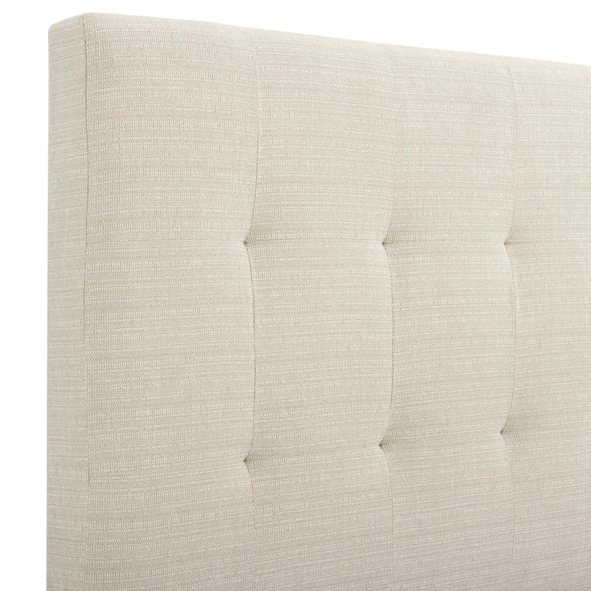 Tufted Upholstered Headboard Platform Bed with Padded Headboard - Queen, Beige or Dark Green