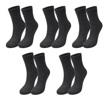 tittimitti® Kids’ 98% Organic Cotton Crew Socks 5-Pack – Ages 1–12, School Socks