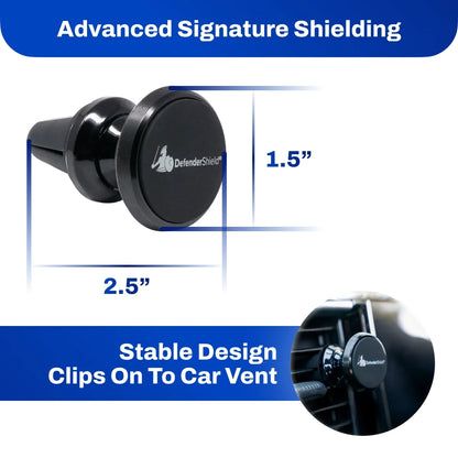Magnetic Car Phone Mount — Air Vent Clip with 360° Swivel