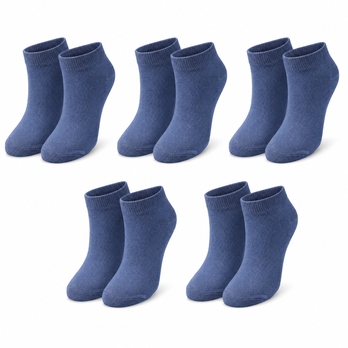 tittimitti® Kids’ 98% Organic Cotton Ankle Socks 5-Pack – Ages 1–12