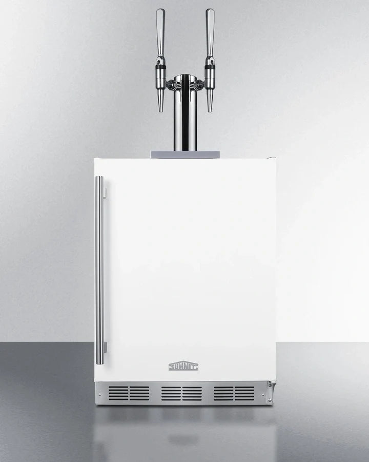 Summit Appliance 24-Inch Wide ADA-Compliant Nitro-Infused Coffee Kegerator with Dual Towers