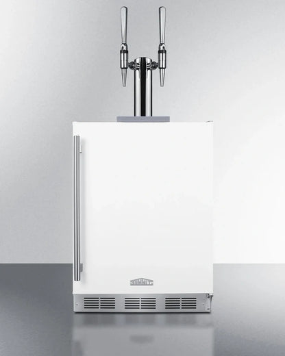 Summit Appliance 24-Inch Wide ADA-Compliant Nitro-Infused Coffee Kegerator with Dual Towers