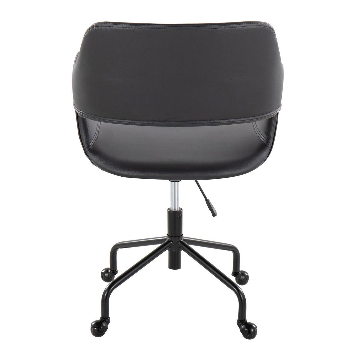 Contemporary Adjustable Office Chair with Cushioned Seat - Multiple Colors