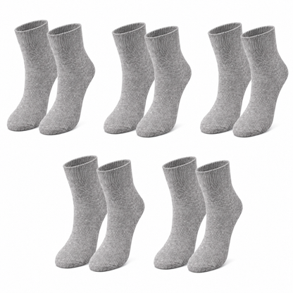 tittimitti® Kids’ 98% Organic Cotton Crew Socks 5-Pack – Ages 1–12, School Socks