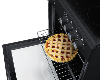 Summit Commercial Summit Appliance REXT24BL 24-Inch Black Smooth-Top Electric Convection Range with Ceramic Glass Cooktop