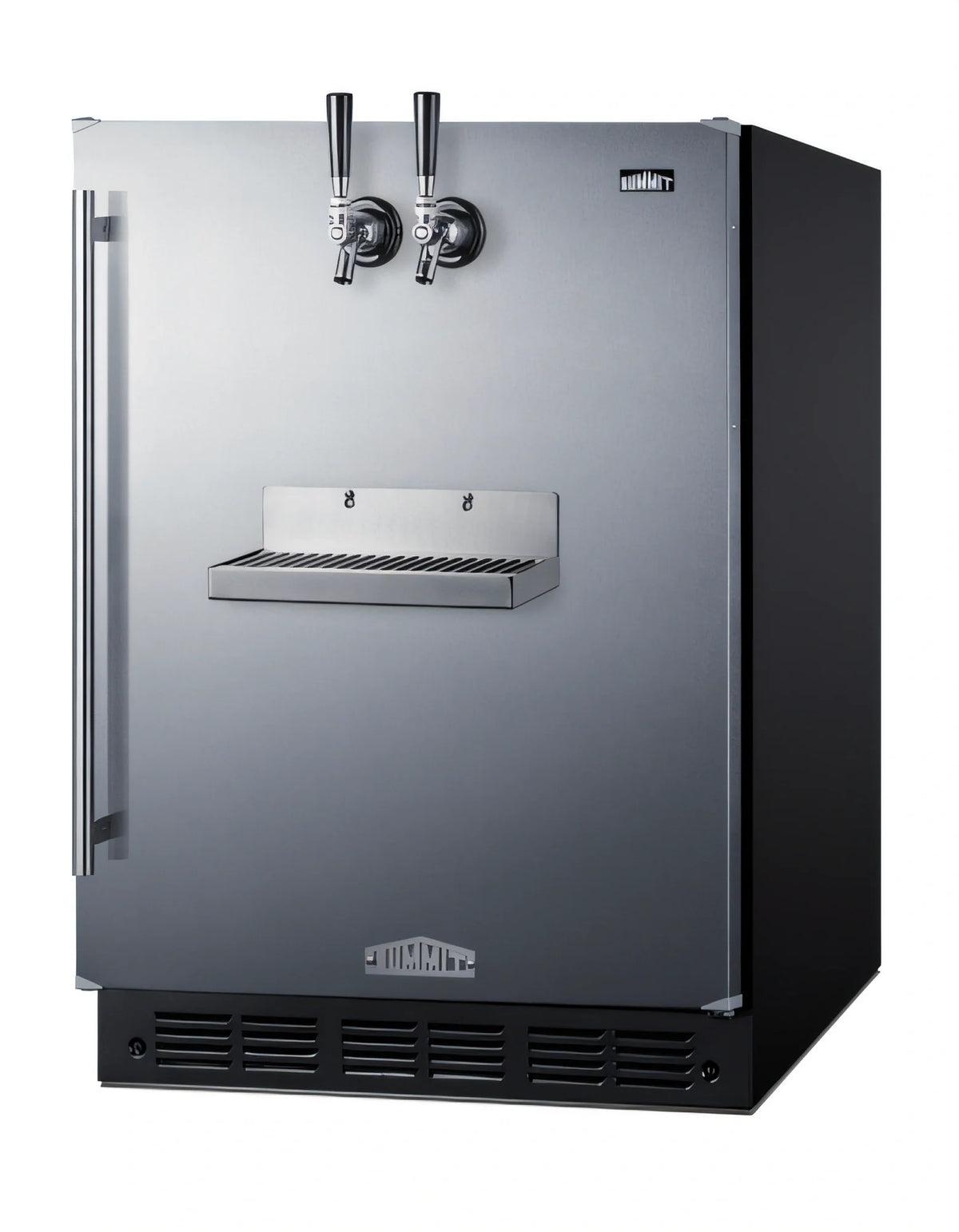 Summit Commercial Summit Appliance SBC7BRSFRTPADA 24-Inch ADA Built-In Front-Tap Beer Kegerator, Dual Tap, Stainless Steel