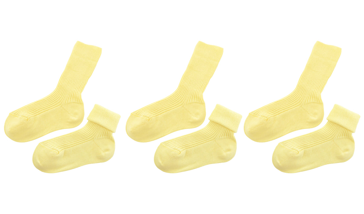 tittimitti® Kids’ 100% Organic Cotton Socks 3-Pack – Ages 5–8, Made in Italy