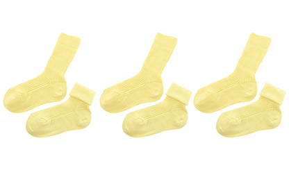 tittimitti® Kids’ 100% Organic Cotton Socks 3-Pack – Ages 5–8, Made in Italy