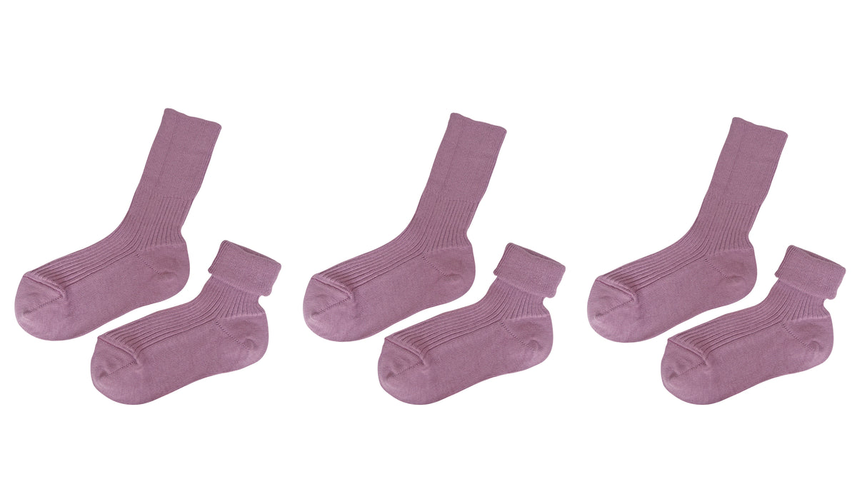 tittimitti® Kids’ 100% Organic Cotton Socks 3-Pack – Ages 5–8, Made in Italy