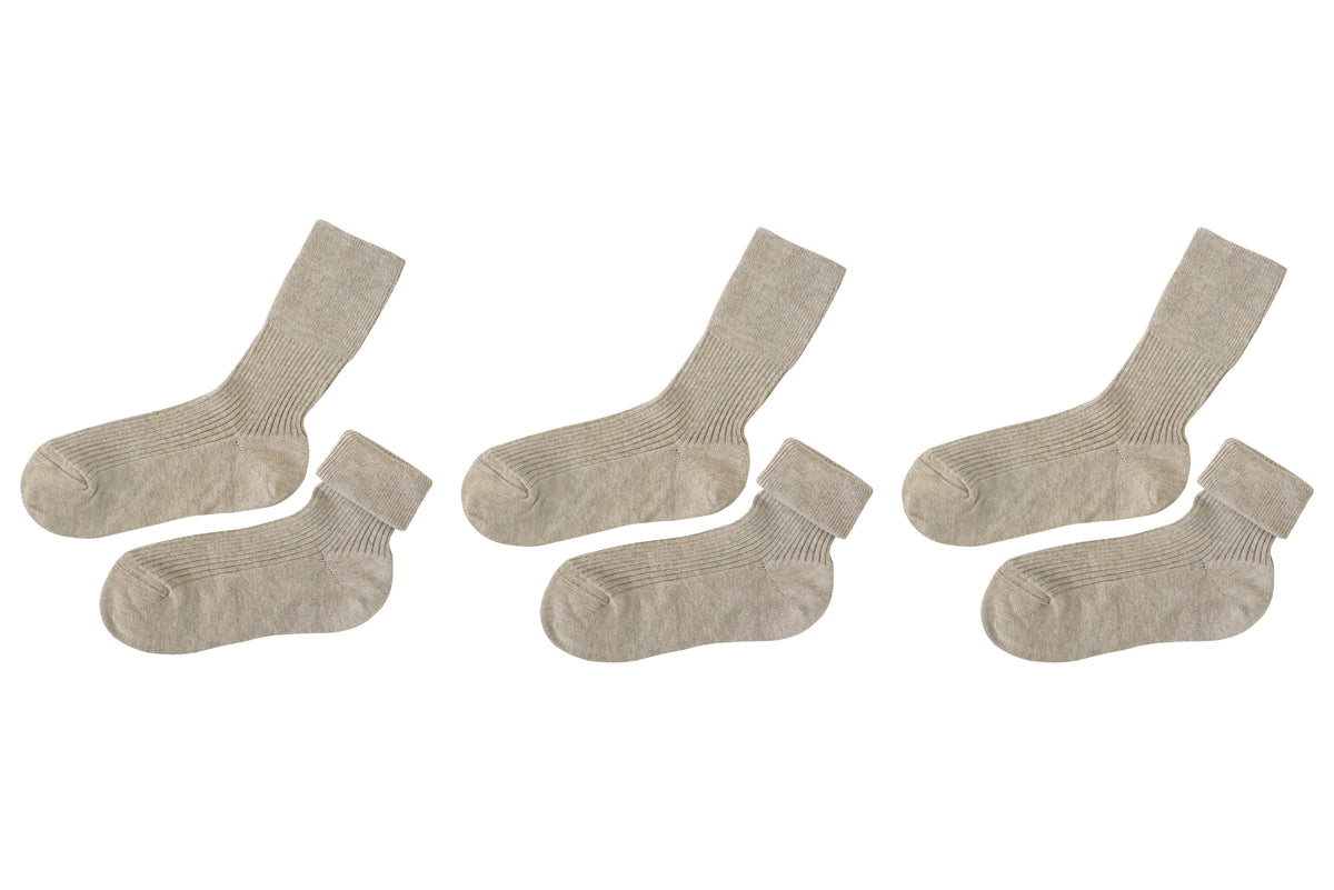 tittimitti® Kids’ 100% Organic Cotton Socks 3-Pack – Ages 5–8, Made in Italy