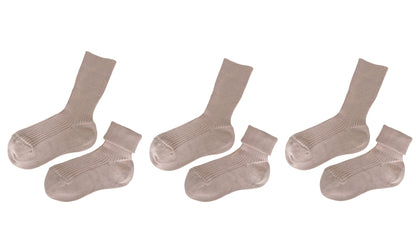 tittimitti® Kids’ 100% Organic Cotton Socks 3-Pack – Ages 5–8, Made in Italy