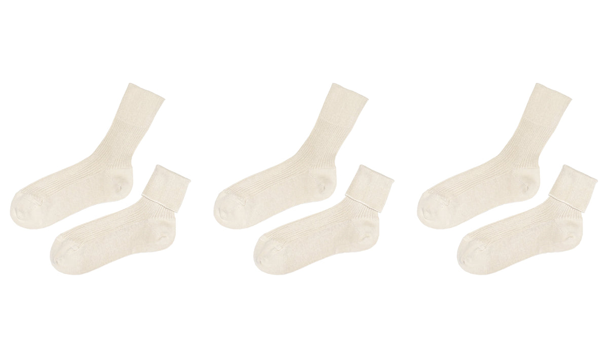 tittimitti® Kids’ 100% Organic Cotton Socks 3-Pack – Ages 5–8, Made in Italy