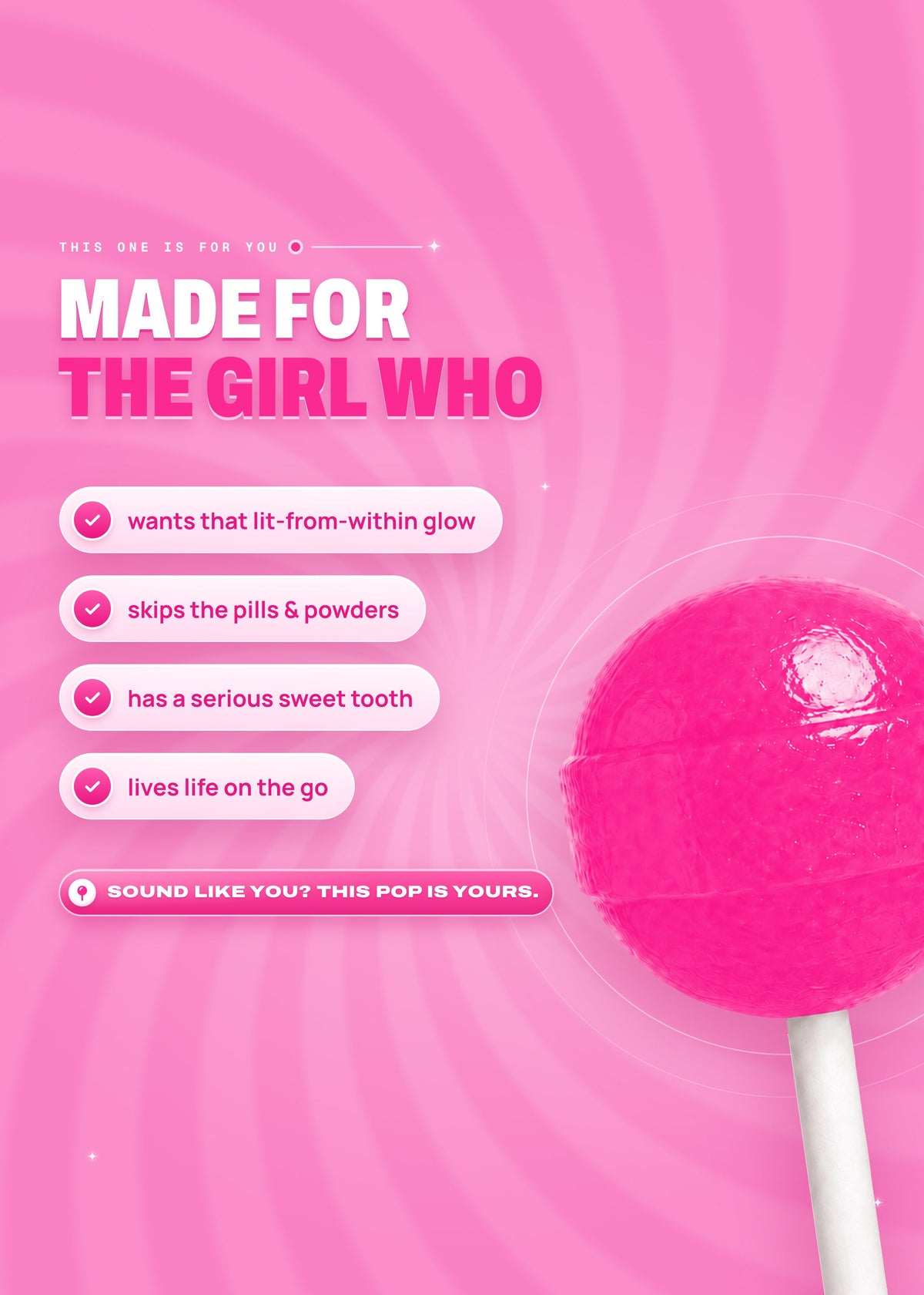It Girl Beauty Lollipops | Collagen Peptide & Vitamin C Candy