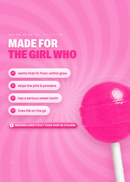 It Girl Beauty Lollipops | Collagen Peptide & Vitamin C Candy