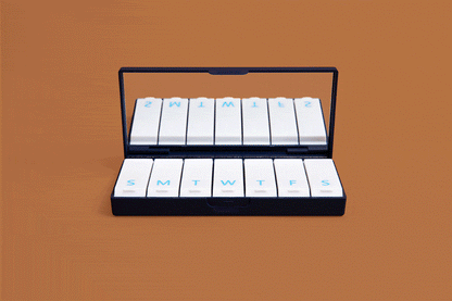 Navy Blue Pill Box
