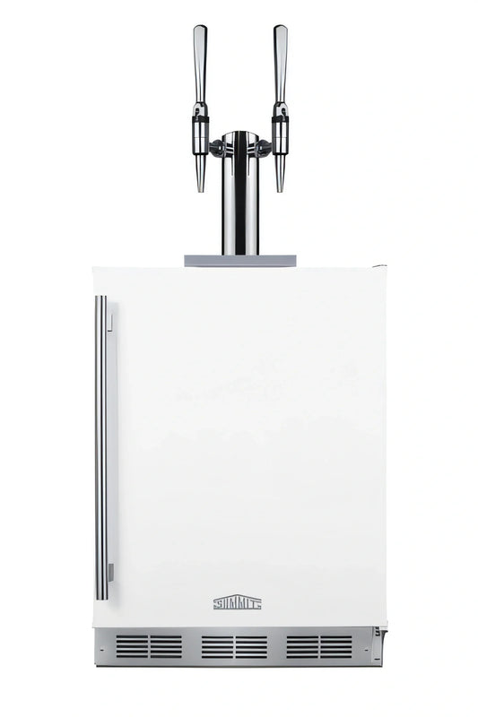 Summit Appliance 24-Inch Wide ADA-Compliant Nitro-Infused Coffee Kegerator with Dual Towers