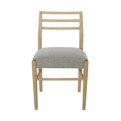 Pinnacle Dining Chair Set of 2 with Upholstered Seat - Beige or Grey