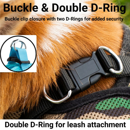 Mr. Peanut's PupTrek Soft Mesh Pet Harness with Matching Leash – Adjustable, Breathable, Choke-Free